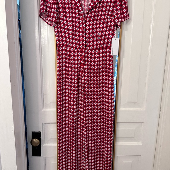 Reformation Bev Jumpsuit Red NWT size 6 - Picture 5 of 5